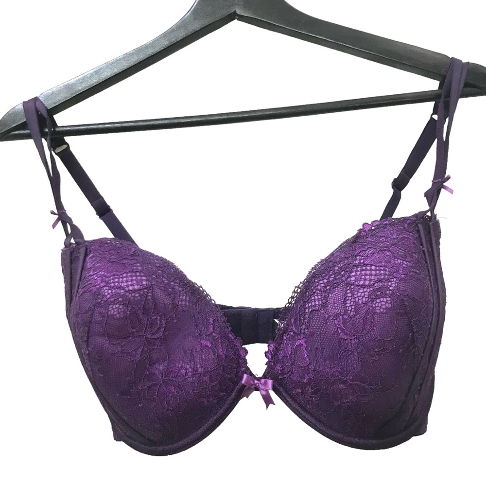 Adore Me 34DDD Purple Lace Underwire Bra 34 DDD